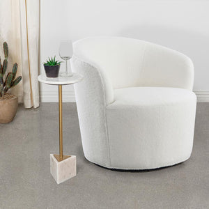 Barrel Back Swivel Accent Chair in 2 Color Options