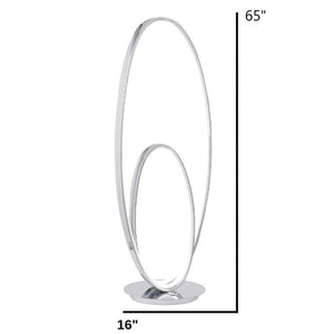 Oval Dimmable LED Floor Lamp