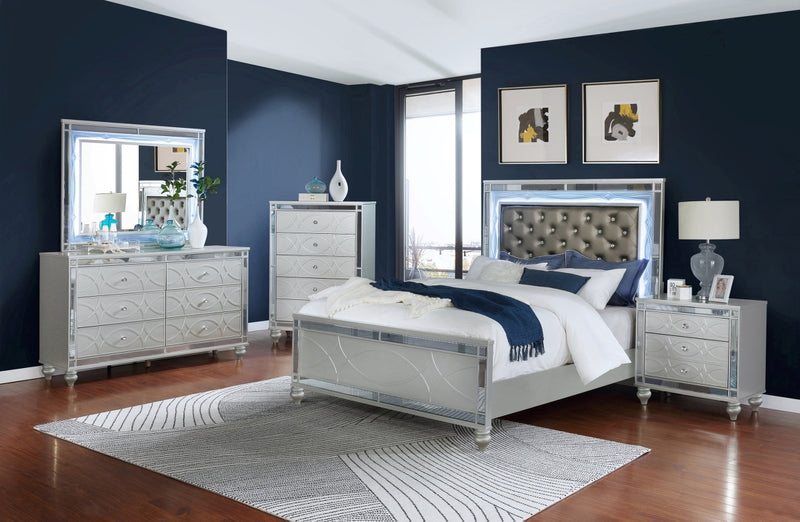 Gunner Metallic Glam Bedroom Collection – Decorium Furnitures