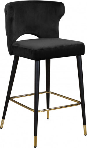 Lilly Velvet Counter Height Stool in 5 Color Options