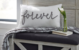 Forever Scripted Accent Pillow
