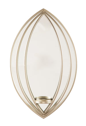 Petal Design Wall Sconce with Candle Holder