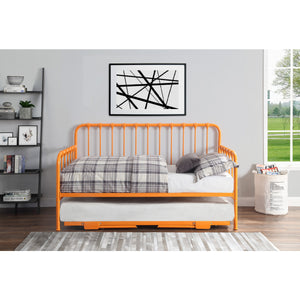 Twin Metal Day Bed with Pop-up Trundle in 3 Color Options