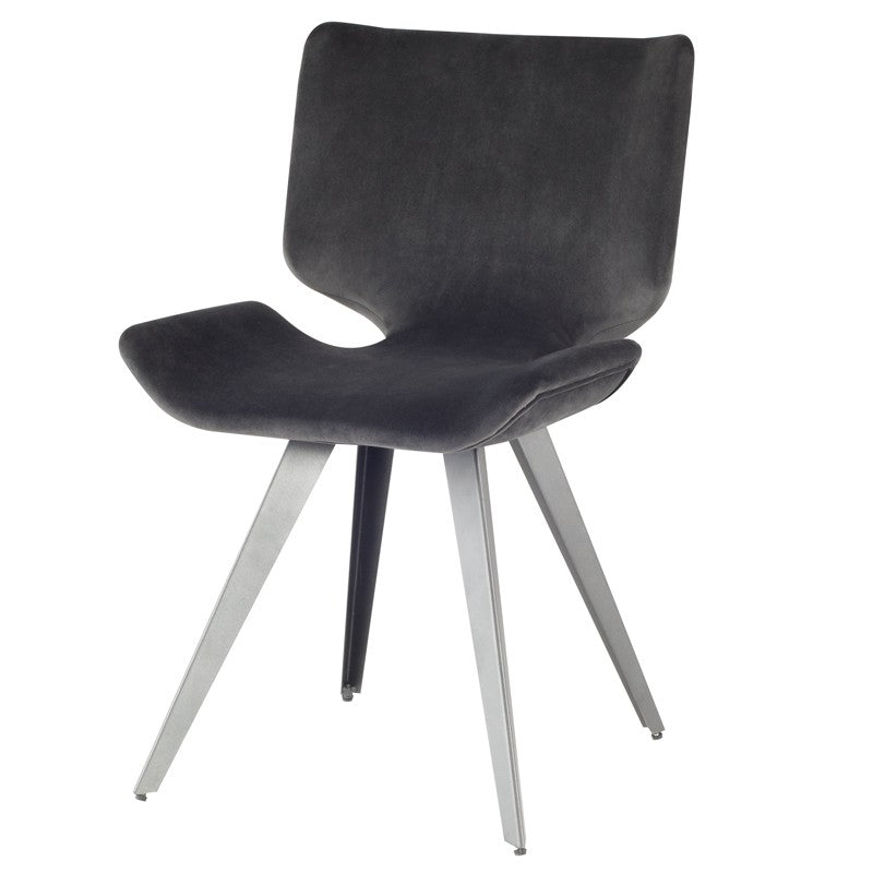Astra Dining Chair with Titanium Grey Legs in 6 Color Options