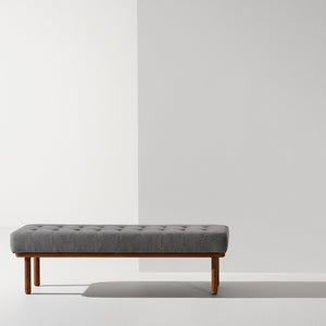 Arlo Tufted Fabric Bench in 4 Color Options