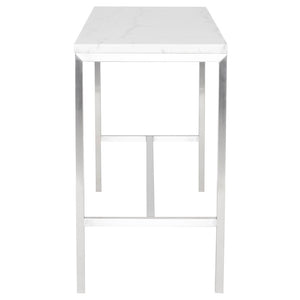 Verona Marble Counter Height Table with White Top