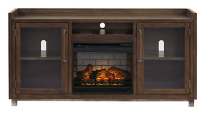 Scotia Urban Industrial Media Stand with Optional Fireplace