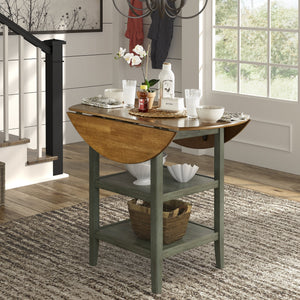 Antique Drop Leaf Counter Height Table in 7 Color Options