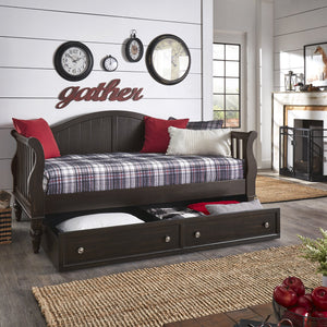 Traditional Slatted Day Bed with Option Trundle in 3 Color Options