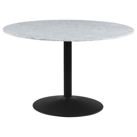 Bart White Marble Dining Room Table