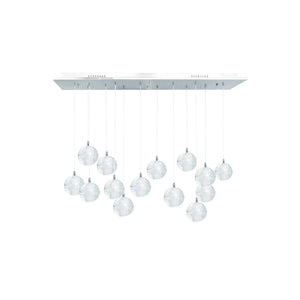 Crystal Spheres Chandelier with 14 Lights
