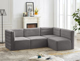 Quintin Modular Velvet Sectional in 4 Color Options