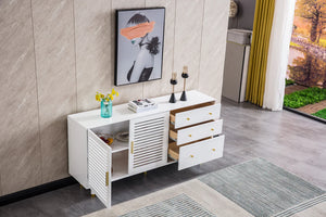Bentley White Accent Cabinet