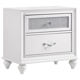 Barras Transitional Glam White Bedroom Collection