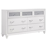 Barras Transitional Glam White Bedroom Collection