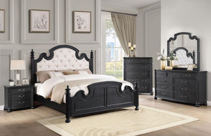 Jill Bedroom Collection with Upholstered Headboard