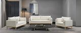 Lanie Linen Texture Living Room Collection in 3 Color Options