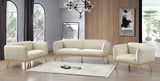 Nolan Boucle Living Room Collection in Black or Cream