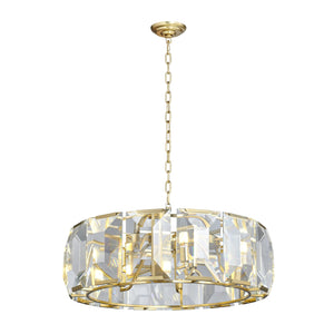 Rick Gold Crystal Chandelier in 2 Sizes