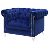 Becker Blue Velvet Living Room Collection