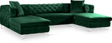 Gill Tufted Velvet Double Chaise Sectional in 3 Color Options