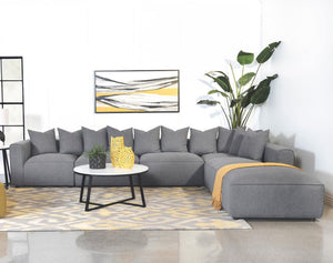 Jeanie Modular Sectional in Grey or Terracotta
