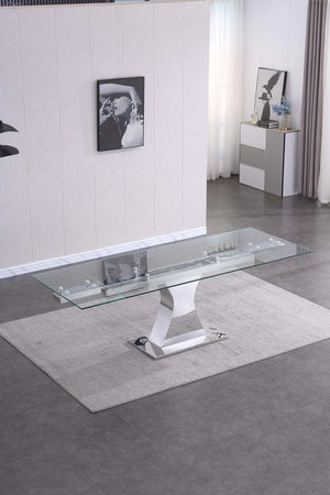 Jennifer Glass Extendable Dining Room Collection