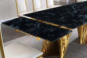 Luna Black Extendable Dining Room Collection