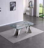 Luna Glass Extendable Dining Room Collection