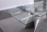 Luna Glass Extendable Dining Room Collection