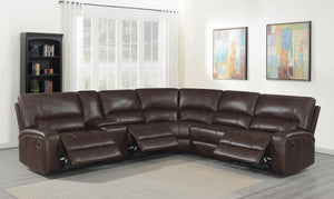 Rumson Brown Reclining Sectional