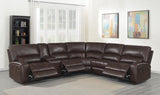 Rumson Brown Reclining Sectional