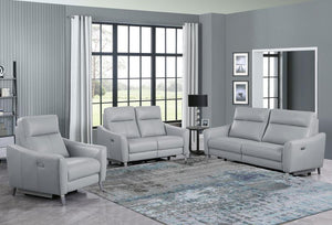 Eric Powered Reclining Living Room Collection in Blue or Grey