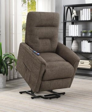 Henry Fabric Power Lift Recliner Chair in Brown or Beige