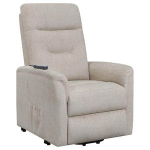 Henry Fabric Power Lift Recliner Chair in Brown or Beige