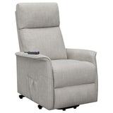 Fabric Power Lift Recliner Chair in Charcoal or Beige