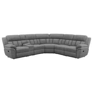Ranie Charcoal Sectional with Optional Power Reclining