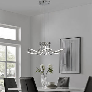 Flower Petal LED Chandelier