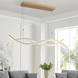 Lotte Brushed Gold Chandelier