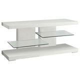 Modern White 47" Media Stand