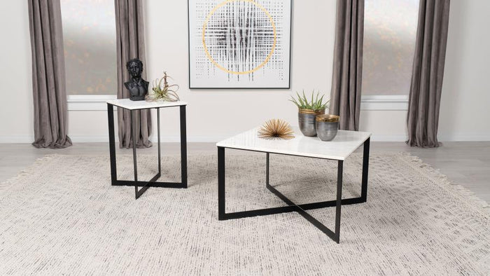 Square Marble Occasional Table Collection