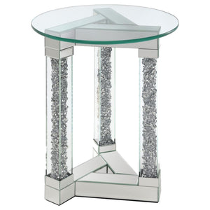 Round Modern Glam Occasional Tables Collection