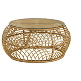 Round Woven Rattan Occasional Table Collection