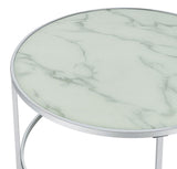 Printed Carrara Marble Nesting Tables