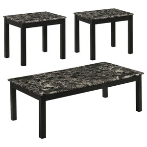 Faux Marble 3 Piece Occasional Set in 2 Color Options