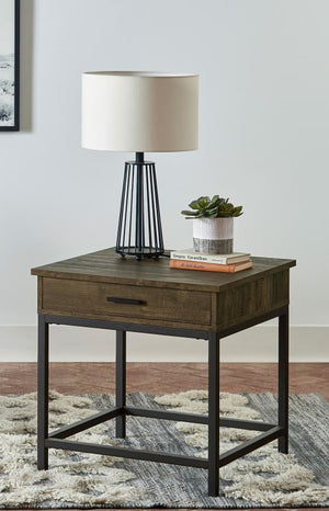 Brown Oak Lift Top Storage Occasional Tables Collection