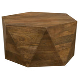 Hexagonal Mango Wood Coffee Table