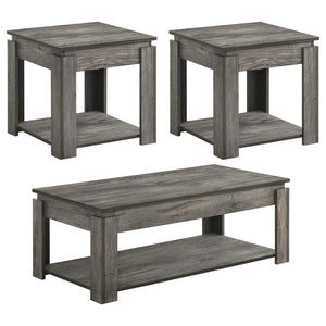 Weathered Grey 3 Piece Occasional Set
