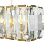 Rick Gold Crystal Rectangular Chandelier