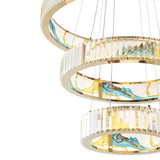 Golden Radiance Three Tiers Chandelier